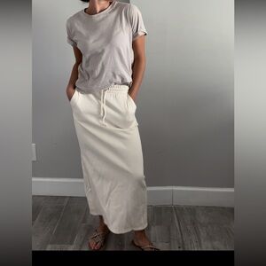 sweatpants style skirt